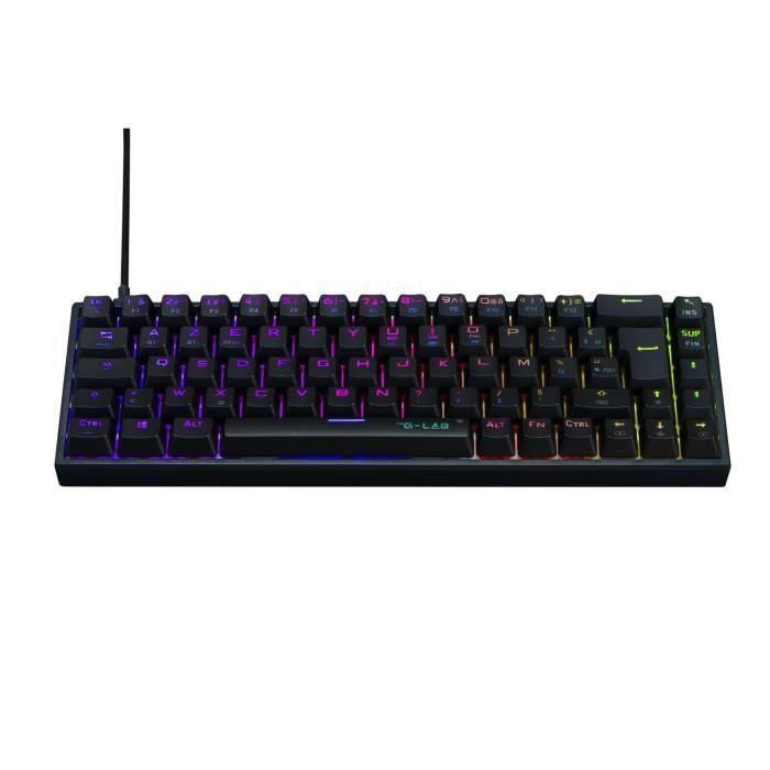 The G-Lab THE3760162051872 Teclado Gaming KEYZ TITAN Mecánico Interruptor Rojo RGB con Cable Negro 2 The G-Lab THE3760162051872 Teclado Gaming KEYZ TITAN Mecánico Interruptor Rojo RGB con Cable Negro 2