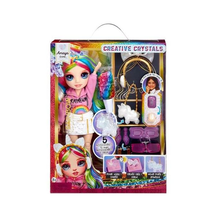 Muñeca rainbow high crystal fashion doll- amaya 30 cm. con 5 accesorios y un anillo para ti Muñeca rainbow high crystal fashion doll- amaya 30 cm. con 5 accesorios y un anillo para ti