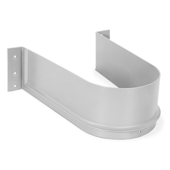 HERRAJES FAB.NACIONAL Salva Sifón NEW Plástico Gris para Cajón de Mueble de Baño, Espesor 16mm
