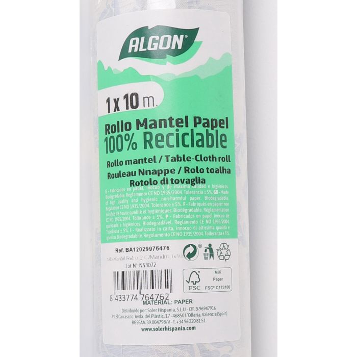 Mantel Retro2 con Mandril 1x10m - Algon (12 Unidades) 4 Mantel Retro2 con Mandril 1x10m - Algon (12 Unidades) 4
