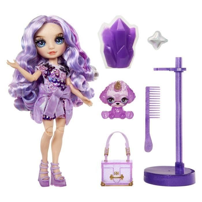 Muñeca Rainbow High Fashion con kit de Slime y mascota - Morado (Púrpura) - Muñeca con purpurina de 28 cm con kit de Slime 1 Muñeca Rainbow High Fashion con kit de Slime y mascota - Morado (Púrpura) - Muñeca con purpurina de 28 cm con kit de Slime 1