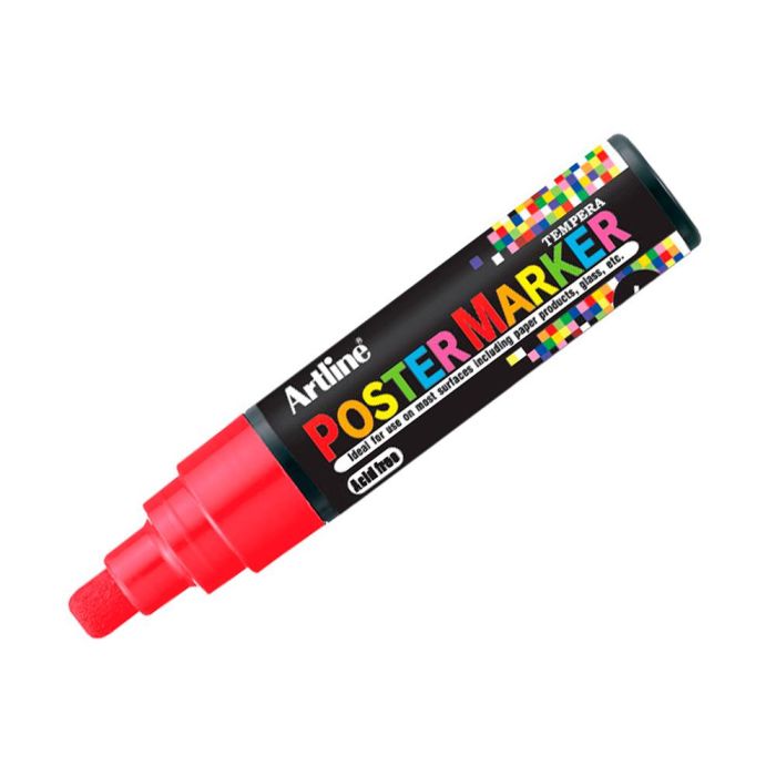 Rotulador Artline Poster Marker Epp-6-Roj Punta Redonda 6 mm Color Rojo 1