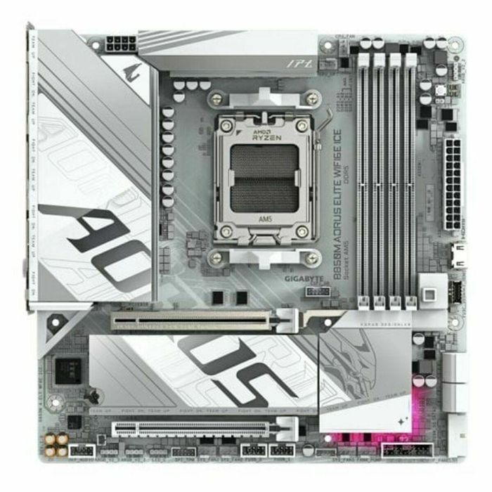Gigabyte B850M AORUS ELITE WIFI6E ICE Placa Base - AMD Ryzen 9000, DDR5 8200MHz, WiFi 7, USB 3.2 Gen 2, 9MB85MEI6-00-G10 22 Gigabyte B850M AORUS ELITE WIFI6E ICE Placa Base - AMD Ryzen 9000, DDR5 8200MHz, WiFi 7, USB 3.2 Gen 2, 9MB85MEI6-00-G10 22