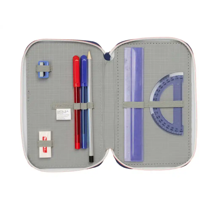 Safta Plumier Triple 37 Piezas F.C. Barcelona 2ª Equipación 12,5x19,5x5,5cm 3