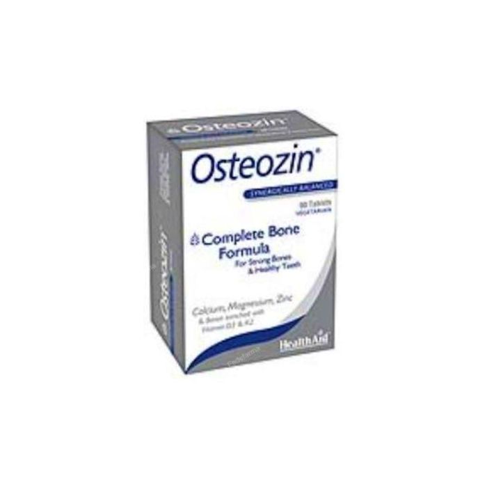 HEALTH AID Osteozin Calcio, Magnesio, Zinc y Vitaminas D3 K2 Mantenimiento Óseo 90 Comprimidos