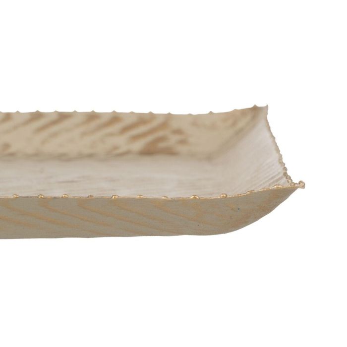 Bandeja decorativa Beige Dorado 30 x 30 x 2 cm