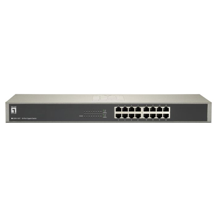Level One Switch Gigabit 16 Puertos GSW-1657 No Administrado Montaje en Rack 1