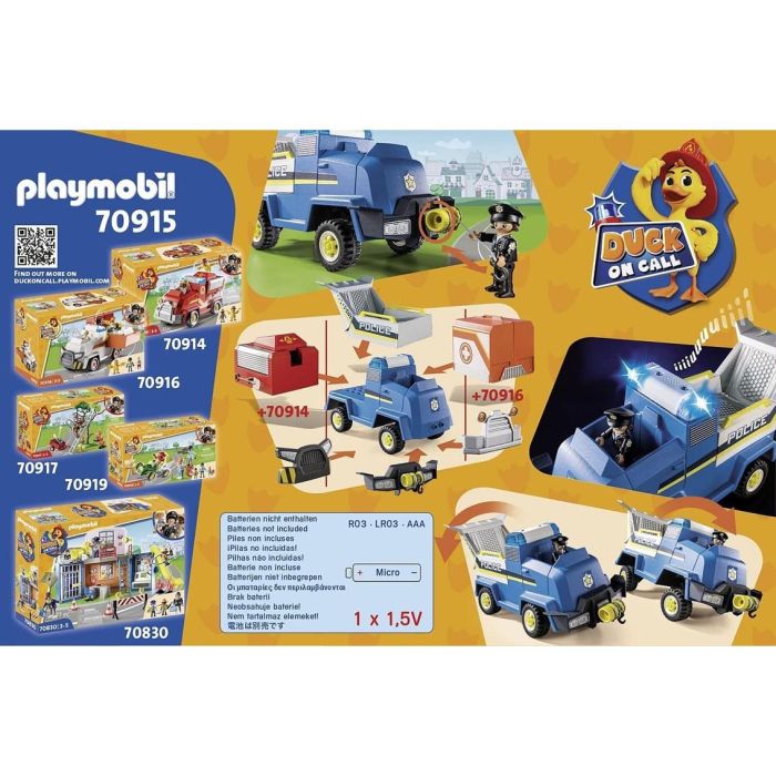 D.O.C - Vehículo De Emergencia De La Policía 70915 Playmobil 2 D.O.C - Vehículo De Emergencia De La Policía 70915 Playmobil 2
