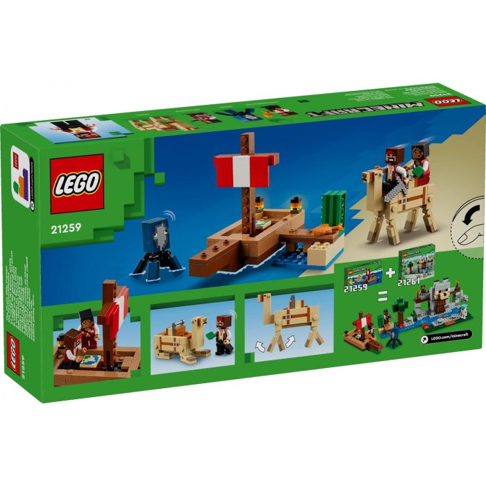 Lego Juego de Construcción Minecraft El Viaje en el Barco Pirata, Set de Construcción para Edad 8+ años 13
