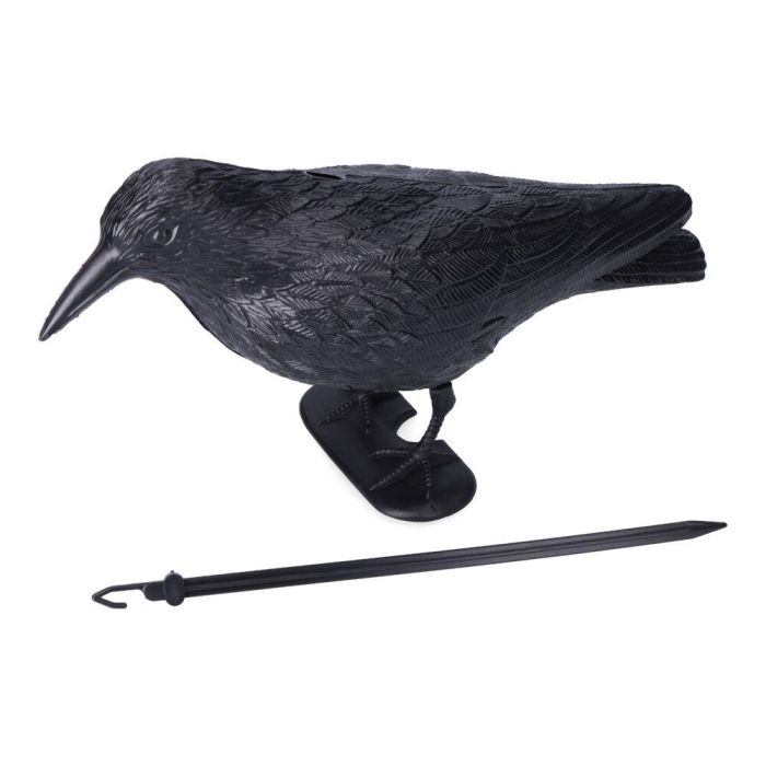 Edm Cuervo ahuyenta pájaros de polipropileno 19x39cm para jardín, tejados y huertas 1 Edm Cuervo ahuyenta pájaros de polipropileno 19x39cm para jardín, tejados y huertas 1