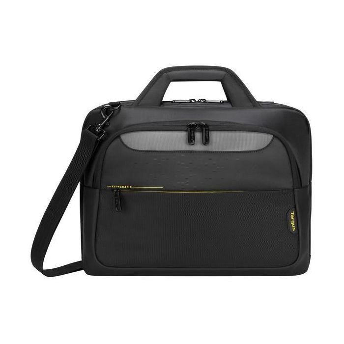 Targus Citygear Maletín Toploader Versátil Negro para Portátil y Tablet 12-14 pulgadas (35,6 cm) con Protección Dome y Asa Acolchada 2