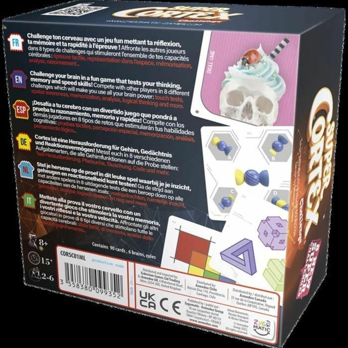Asmodee ASM3558380099352 Juego de Fiesta Cortex Super Cortex ML 3 Asmodee ASM3558380099352 Juego de Fiesta Cortex Super Cortex ML 3