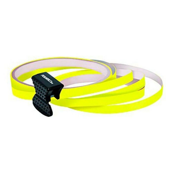Foliatec FO34389 Pin Striping Diseño Llanta Autoadhesivo con Ayuda de Montaje para 4 Ruedas - Cinta Decorativa PVC Amarillo 6mm