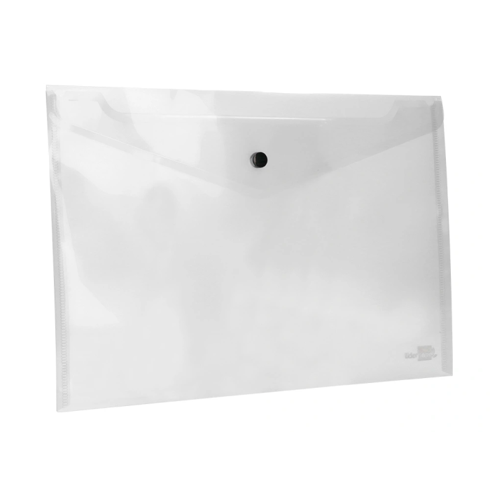 Liderpapel 34044 Carpeta Dossier con Broche, Polipropileno, DIN A4, Incolora, Capacidad 50 Hojas, 180 micras 3