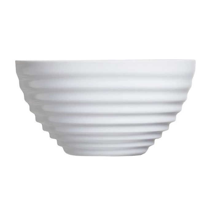 Luminarc Bol Harena Vidrio Templado Opal Blanco 13 cm - Apto Microondas y Lavavajillas, Muy Resistente, Fabricado en Francia
