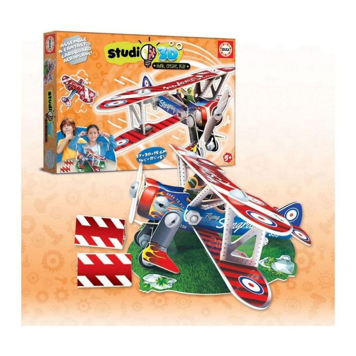 Avión de Maqueta Educa Studio 3D 56 Piezas (37 x 30 x 15 cm) 1 Avión de Maqueta Educa Studio 3D 56 Piezas (37 x 30 x 15 cm) 1