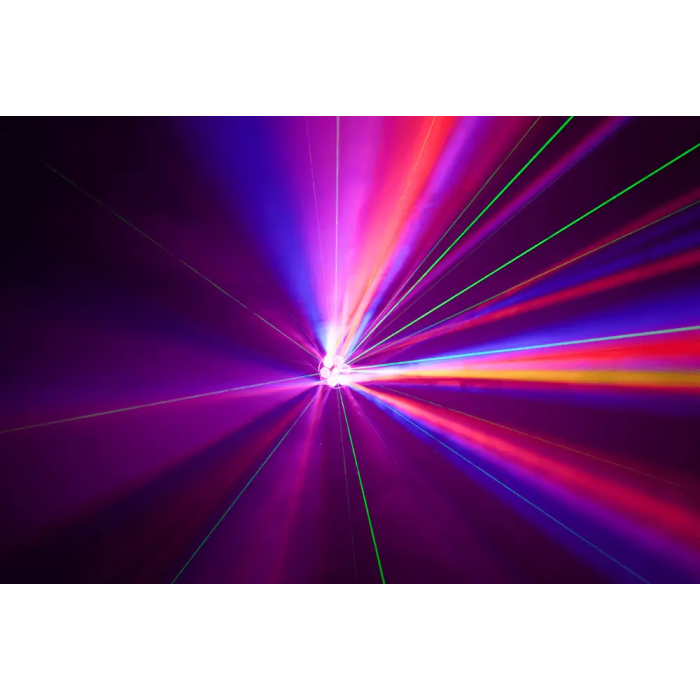 ALGAMLIGHT Luz Led Wash 6 x 15W Rgbw + Láser Verde 200Mw 7