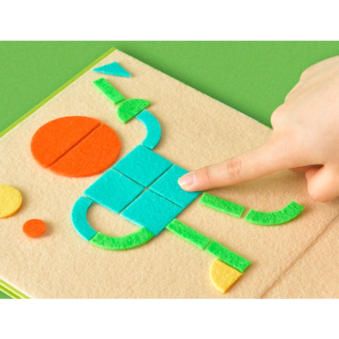 Mideer Puzle Figuras Geométricas Fieltro 157 Piezas 2