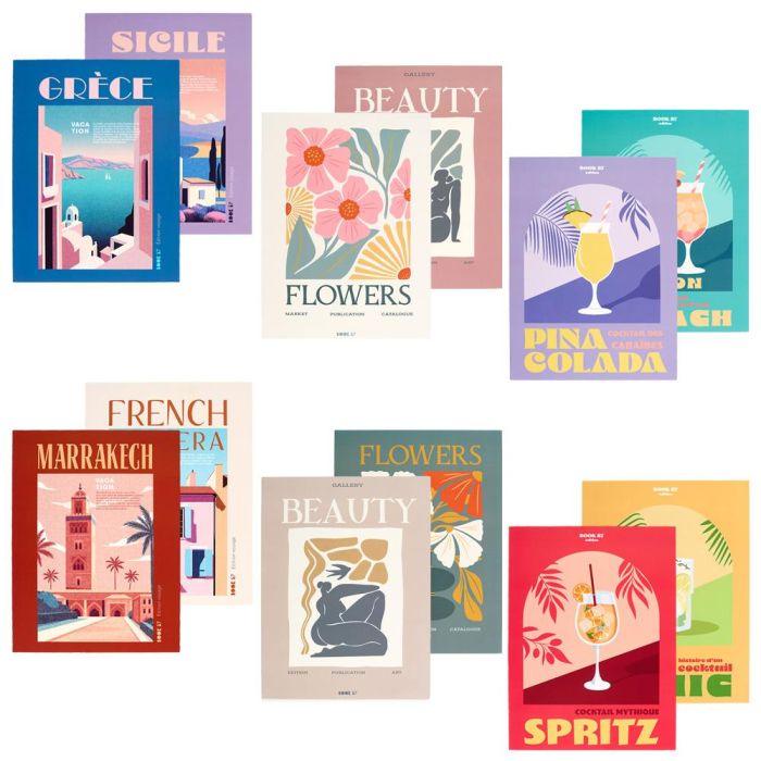 Juego De 2 Posters Deco Home Deco Factory 30x40 cm  2 Juego De 2 Posters Deco Home Deco Factory 30x40 cm  2