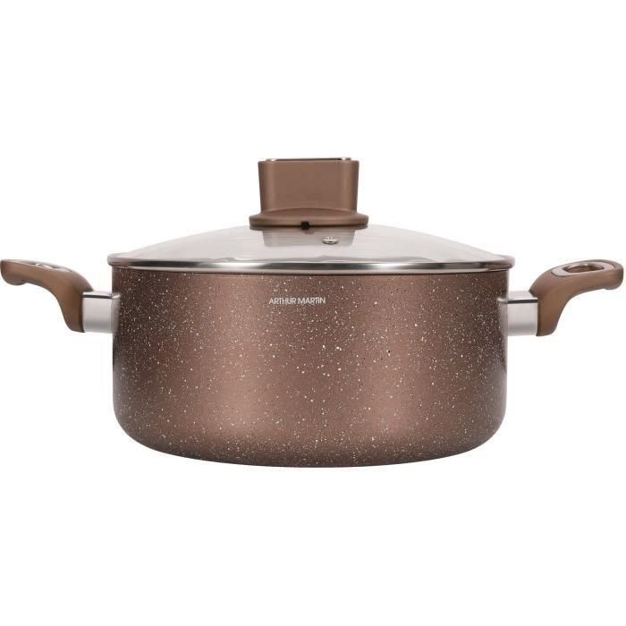 Arthur Martin AM5531 Olla de Aluminio de 28 cm con Tapa de Vidrio, Compatible con Inducción y Todas las Fuentes de Calor 0 Arthur Martin AM5531 Olla de Aluminio de 28 cm con Tapa de Vidrio, Compatible con Inducción y Todas las Fuentes de Calor 0