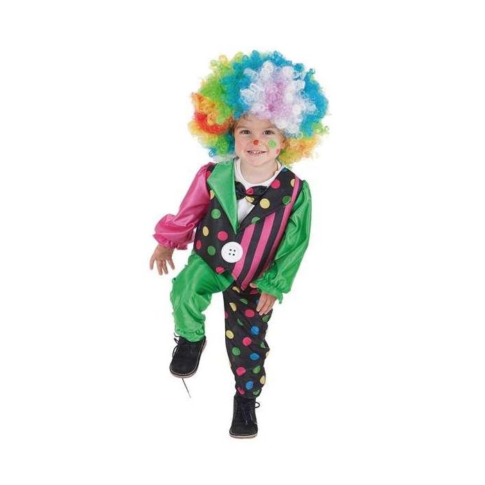 Disfraz bebe payaso rayas talla 0-12 meses Disfraz bebe payaso rayas talla 0-12 meses
