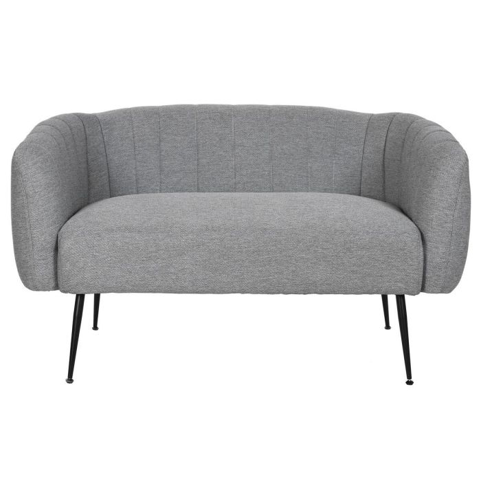Sofá DKD Home Decor Negro Gris Espuma Madera Metal Terciopelo Scandi 129 x 75 x 73 cm 1 Sofá DKD Home Decor Negro Gris Espuma Madera Metal Terciopelo Scandi 129 x 75 x 73 cm 1