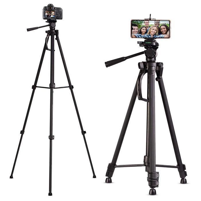 CoreParts Tripod Stand 51cm-180cm, Fit for all Cameras and 4-7" Phones - Multi-Direction with Adjustable Height - VCT-618N CoreParts Tripod Stand 51cm-180cm, Fit for all Cameras and 4-7" Phones - Multi-Direction with Adjustable Height - VCT-618N
