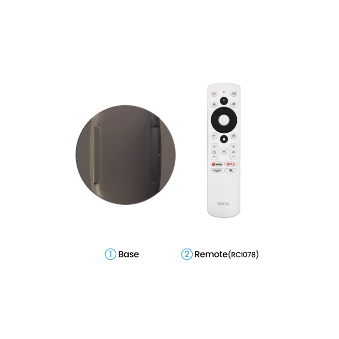 BenQ 9H.R0K77.59E Proyector LED 1080p 500 lúmenes ANSI, DLP, Google TV, Auto Focus, Auto Keystone, Altavoces 18W (2.1ch) BT SPK