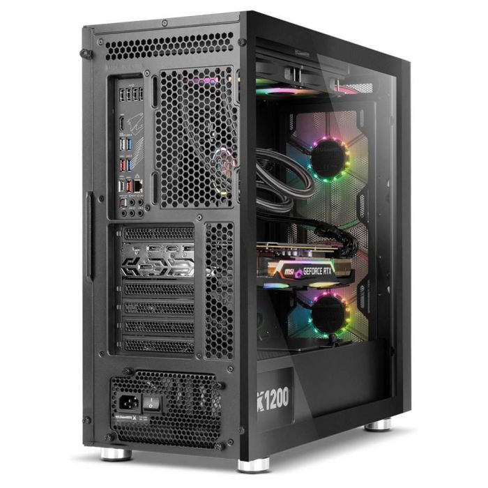 NOX Caja ATX Hummer Nova Semitorre ARGB, Cristal Templado, Ventiladores 200mm ARGB Preinstalados, NXHUMMERNOVA 1 NOX Caja ATX Hummer Nova Semitorre ARGB, Cristal Templado, Ventiladores 200mm ARGB Preinstalados, NXHUMMERNOVA 1