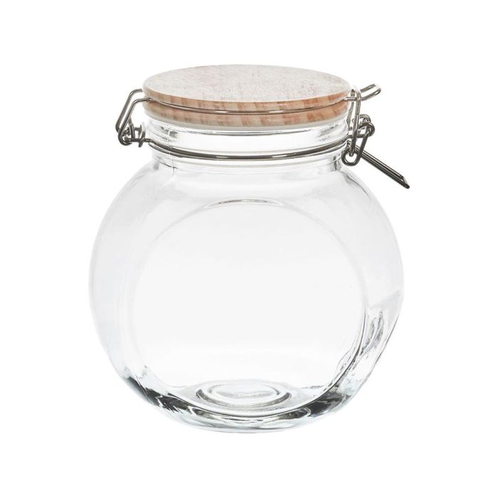Cook Concept Bote Cristal 1,3 L con Tapa Madera Cierre Mecánico 2