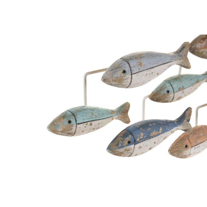 DKD Home Decor Decoración de Pared Multicolor 53 x 17 x 4.5 cm (2 Unidades) Paulownia Metal DKD Home Decor Decoración de Pared Multicolor 53 x 17 x 4.5 cm (2 Unidades) Paulownia Metal