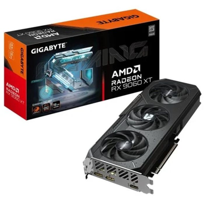 Gigabyte GV-R9060XTGAMING OC-16GD Radeon RX 9060 XT Gaming OC 16GB GDDR6 3 ventiladores 3320 MHz 0 Gigabyte GV-R9060XTGAMING OC-16GD Radeon RX 9060 XT Gaming OC 16GB GDDR6 3 ventiladores 3320 MHz 0