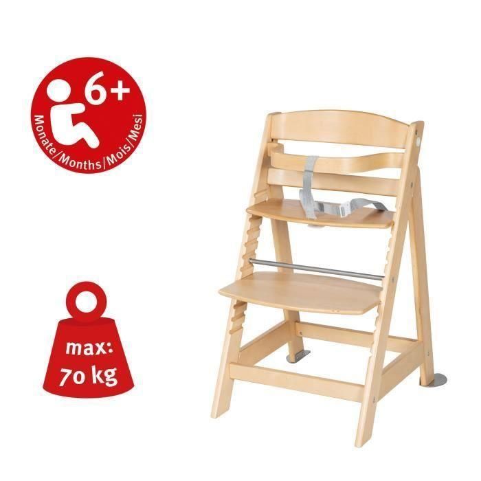 ROBA Born Up Trona Convertible 2 en 1 + Hamaca Reclinable - Sternenzauber - Desde el Nacimiento - Madera Natural 1 ROBA Born Up Trona Convertible 2 en 1 + Hamaca Reclinable - Sternenzauber - Desde el Nacimiento - Madera Natural 1