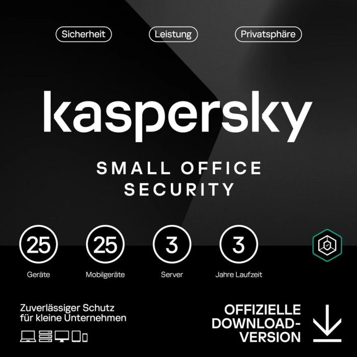 Kaspersky Small Office Security - 25 Usuarios, 3 Años - Licencia Base ESD