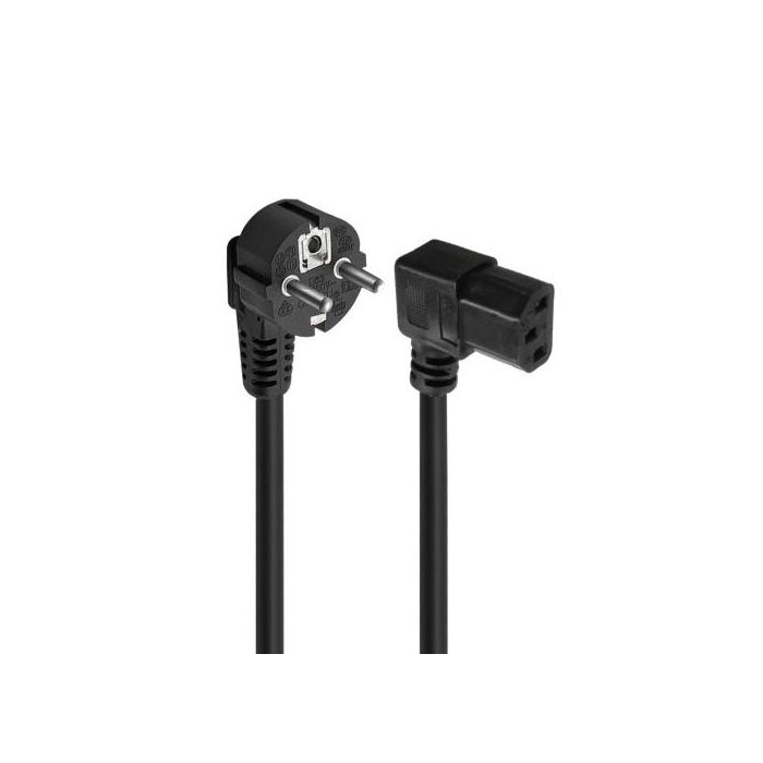 Ewent EC1910 Cable de transmisión Negro 1,8 m C13 acoplador Enchufe tipo F 0 Ewent EC1910 Cable de transmisión Negro 1,8 m C13 acoplador Enchufe tipo F 0