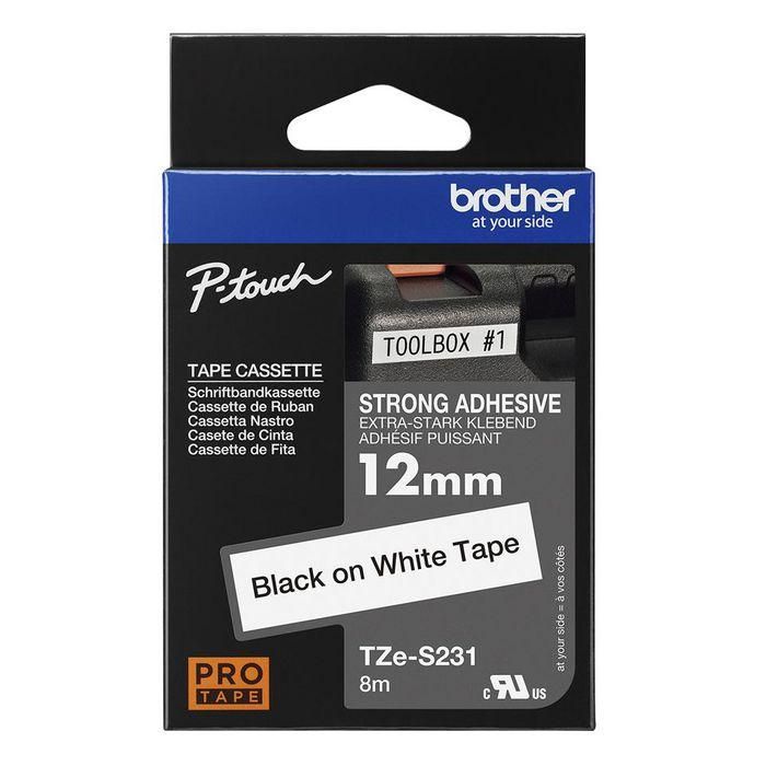 Cinta Super Adhesiva Brother Tzes231 12 mm 2 Cinta Super Adhesiva Brother Tzes231 12 mm 2
