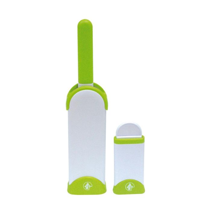 Nayeco Kit Cepillo Mágico Quitapelos Reutilizable con Base Autolimpiable Removedor de Pelusa y Pelos de Mascotas para Sofás Tapicería 7x4x33cm 2