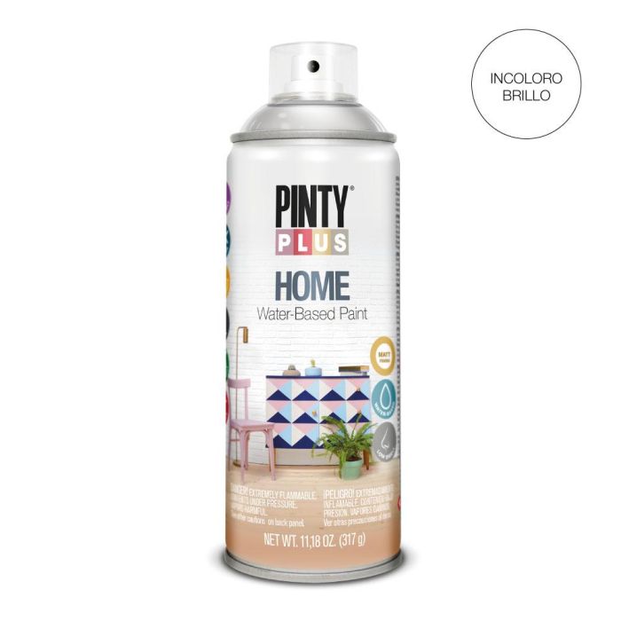 Pintura en spray pintyplus home 520 cc barniz brillante hm441