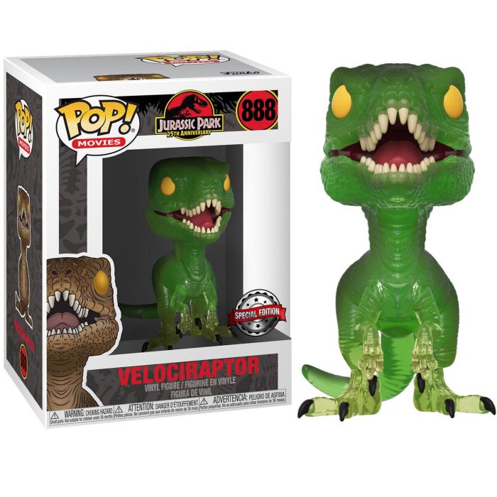 Funko Pop & Tee Jurassic Park Clever - Figura de Vinilo de 9 cm con Camiseta de Edición Especial y Caja Original 1