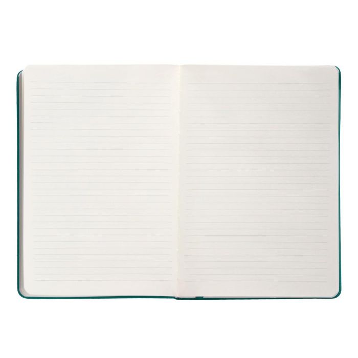 Cuaderno Con Gomilla Antartik Notes Tapa Dura A5 Hojas Rayas Verde Aguamarina 100 Hojas 80 gr Fsc 7