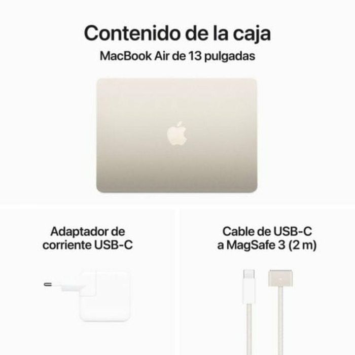 Laptop Apple MacBook Air 13,6" M3 24 GB RAM 512 GB SSD Qwerty Español 1