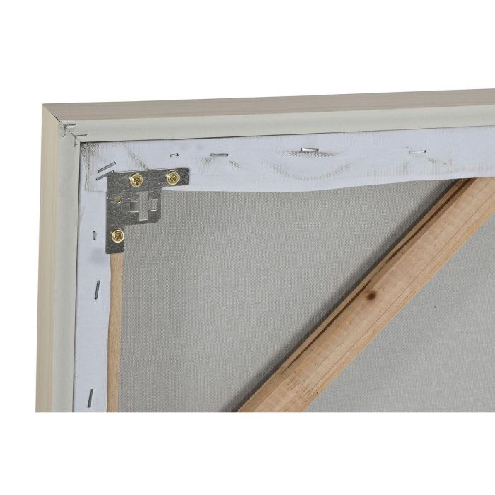 Cuadro Home ESPRIT Blanco Beige Abstracto Moderno 100 x 3,5 x 100 cm (2 Unidades) 1