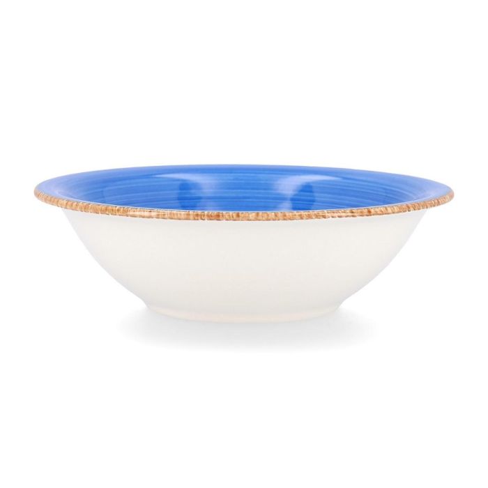 Quid Bol Cerámico Vita Azul 18 cm Azul (6 Uds) Pintado a Mano, Apilable, Apto Microondas y Lavavajillas, Diseño Español, Material Natural 1 Quid Bol Cerámico Vita Azul 18 cm Azul (6 Uds) Pintado a Mano, Apilable, Apto Microondas y Lavavajillas, Diseño Español, Material Natural 1