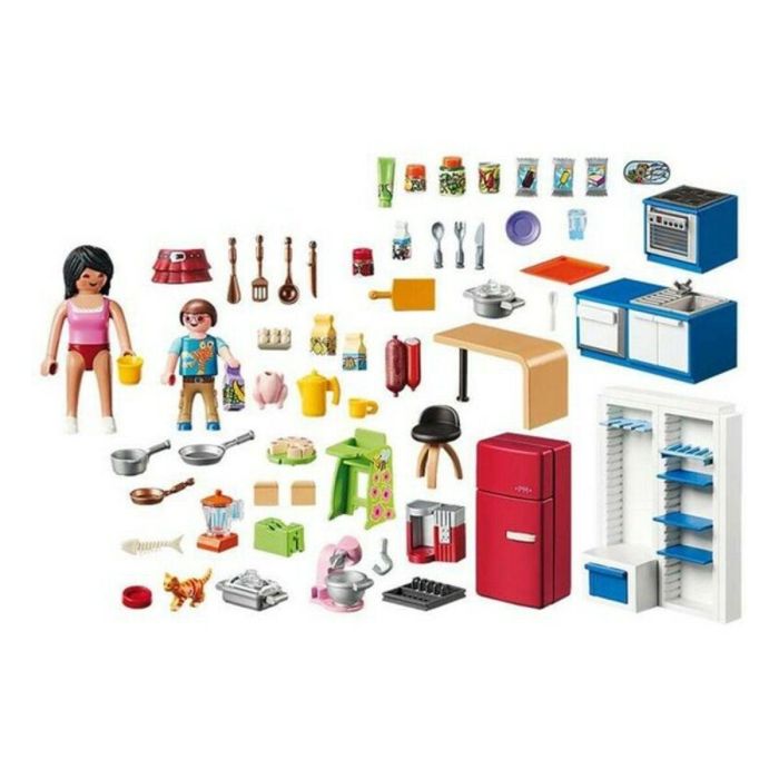 Playmobil 70206 Casa de Muñecas La Maison Traditionnelle: Cocina Familiar con Accesorios y Electrodomésticos para Preparar Comida 1 Playmobil 70206 Casa de Muñecas La Maison Traditionnelle: Cocina Familiar con Accesorios y Electrodomésticos para Preparar Comida 1