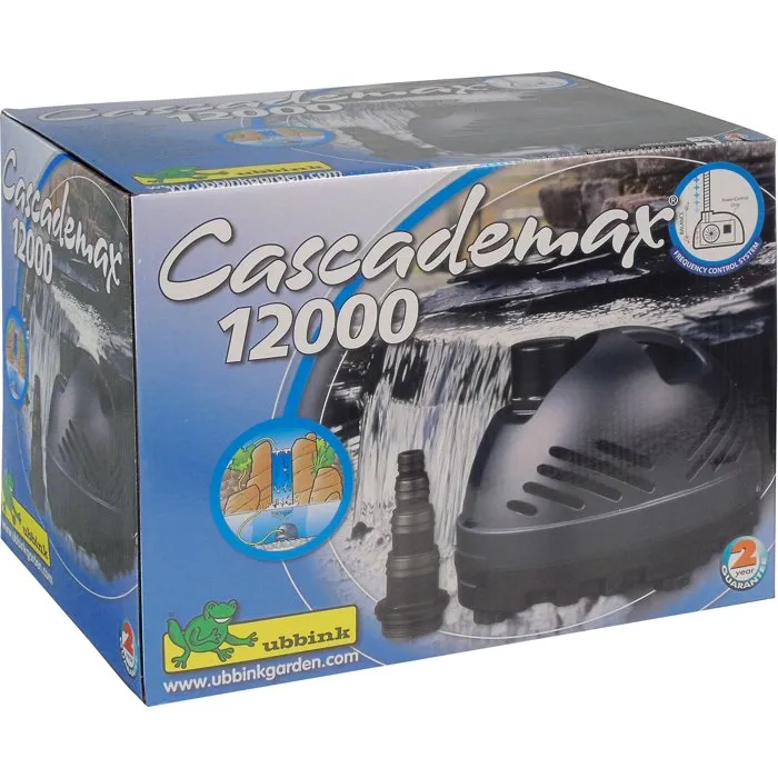 Ubbink Cascademax 12000 Bomba de Cascada para Estanque Caudal 11800 l/h Altura Impulsión 6 m UBB8711465513180