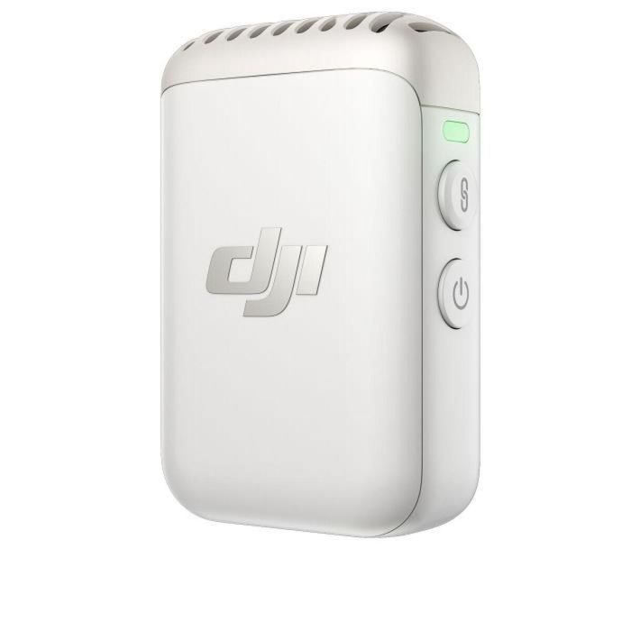 Dji DJI1726653659564 Transmisor inalámbrico Mic 2, blanco perla, audio HD, grabación de 32 bits