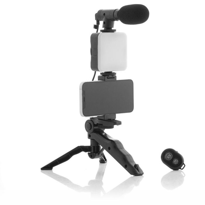 Kit Vlogging con Luz, Micrófono y Mando Plodni InnovaGoods 6 Piezas 5