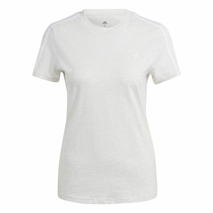 Camiseta de Manga Corta Mujer Adidas 3S Blanco 0 Camiseta de Manga Corta Mujer Adidas 3S Blanco 0