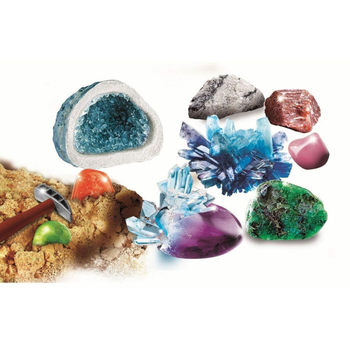 Clementoni Science & Game - Cristales y Piedras Preciosas - Kit Juego Científico para Crear Tus Propios Cristales y Geodas Brillantes 3 Clementoni Science & Game - Cristales y Piedras Preciosas - Kit Juego Científico para Crear Tus Propios Cristales y Geodas Brillantes 3