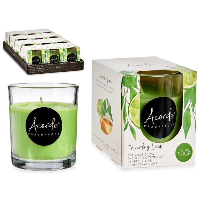 Vela Vaso 30 Horas Te Verde Acorde 7X7CM (12 Unidades) Vela Vaso 30 Horas Te Verde Acorde 7X7CM (12 Unidades)